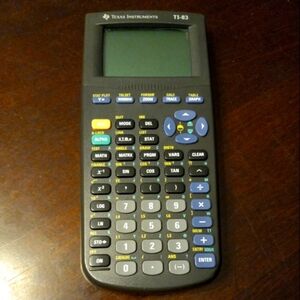 Texas Instruments TI-83 Graphing Calculator. Vintage 1999.